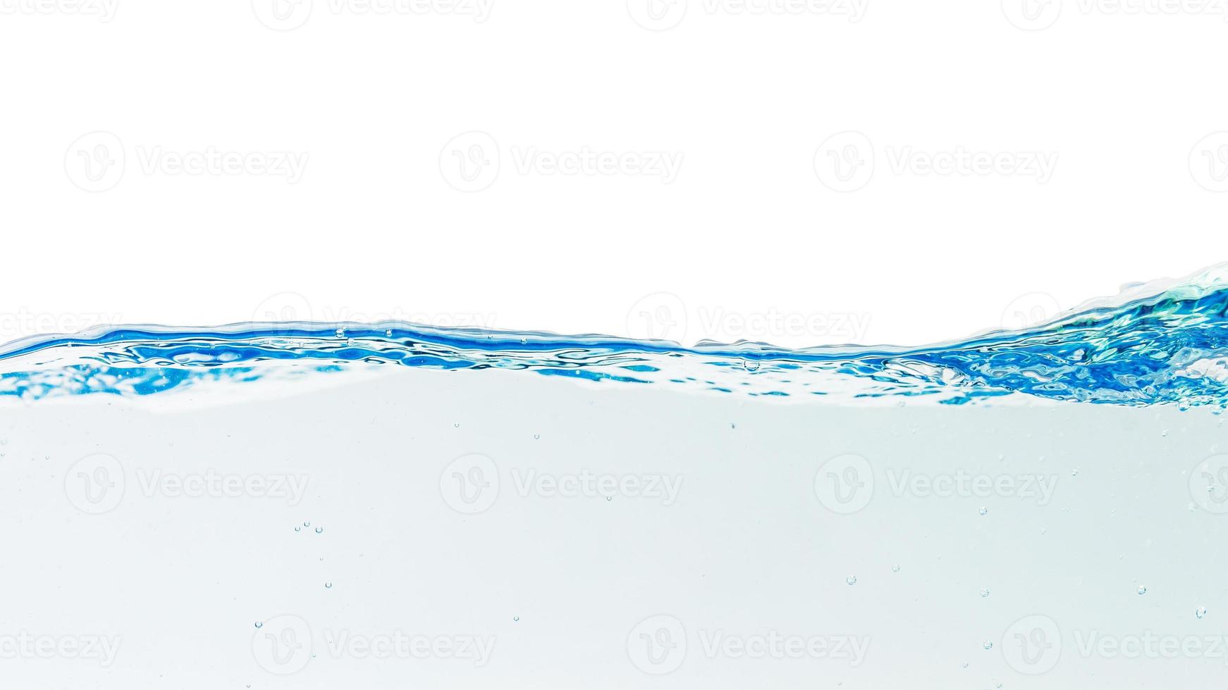 water plons met bubbels van lucht, geïsoleerd achtergrond knipsel pad foto