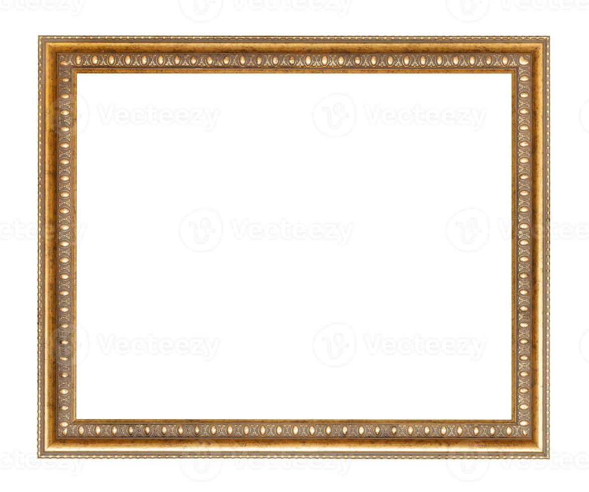 leeg breed gouden gesneden houten afbeelding kader foto