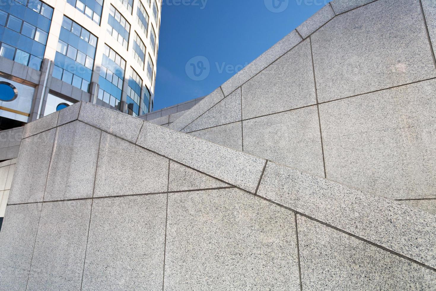 zigzaggen van buitenshuis graniet trappen foto