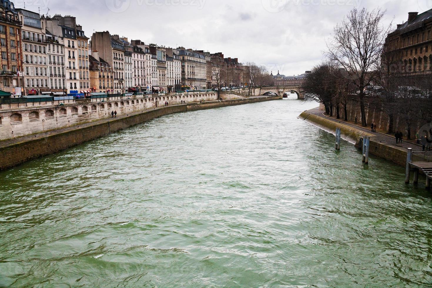 Seine rivier- in Parijs foto