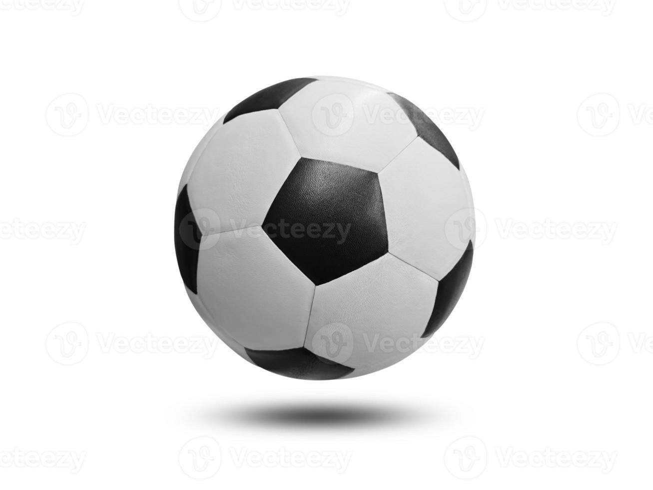 voetbal geïsoleerd op een witte achtergrond. foto