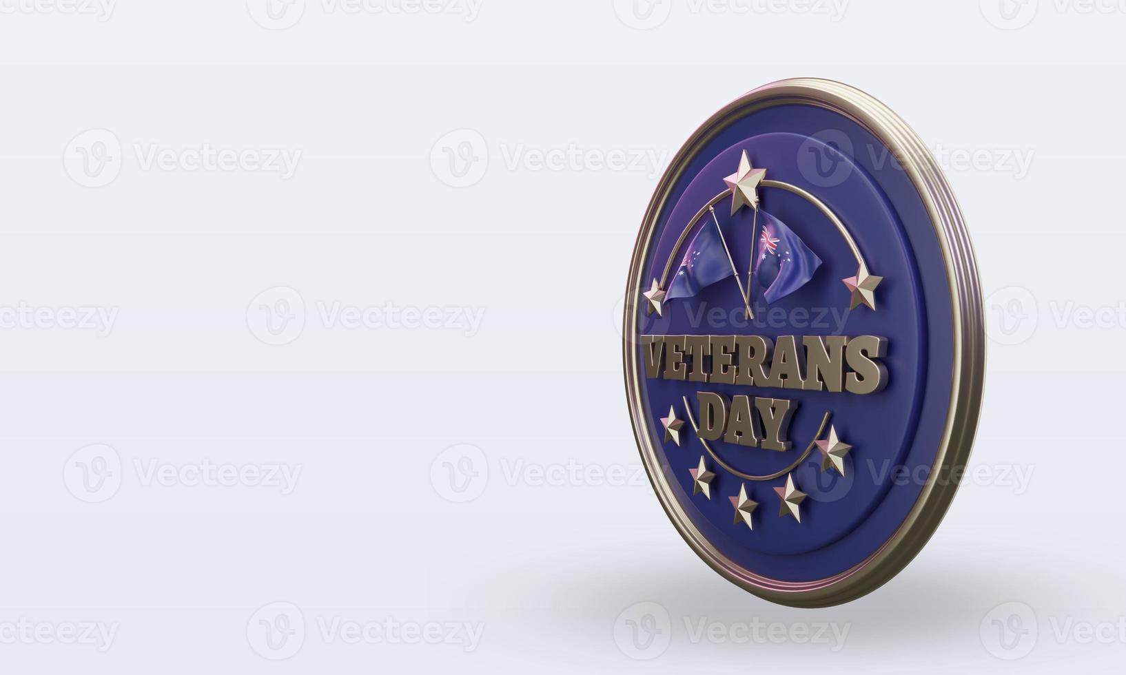3d veteranen dag Australië renderen Rechtsaf visie foto