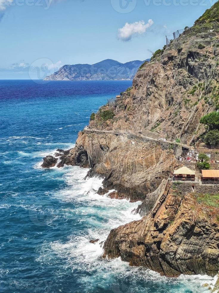 Italië, Ligurisch maritiem landschap, de beroemd vijf landt, reizen reportage foto