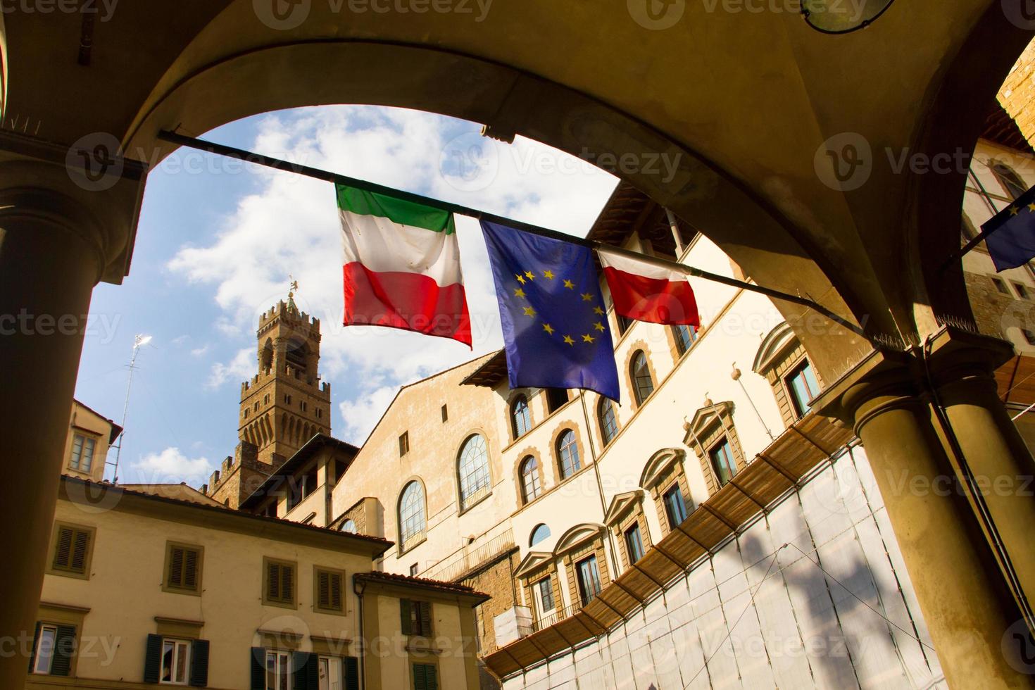 Italië straatbeeld in florence foto