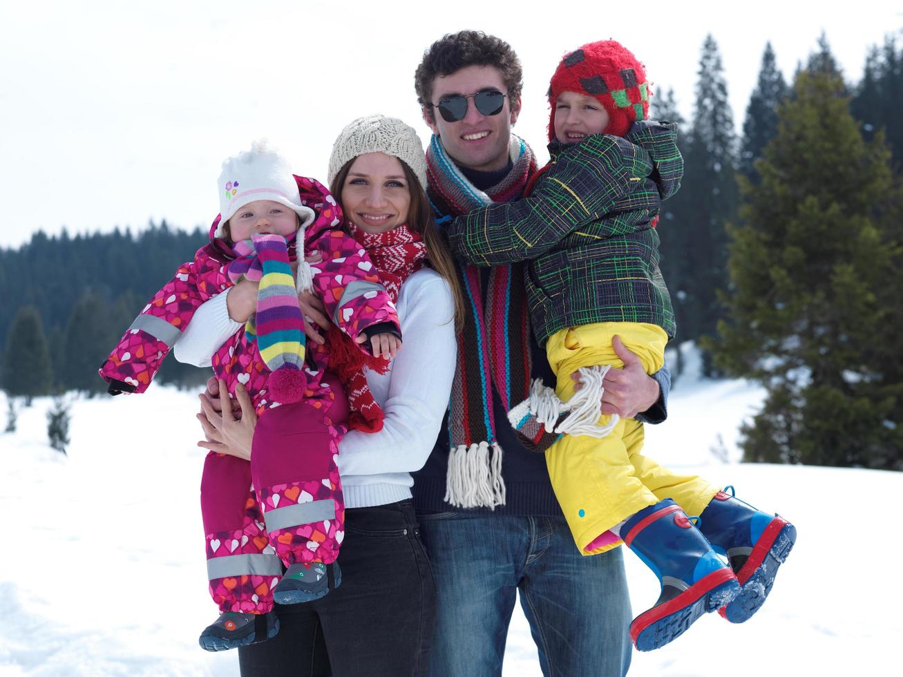 winter familie visie foto