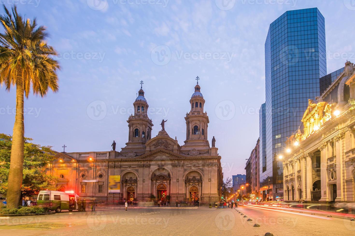 plaza de las armas-plein in santiago foto