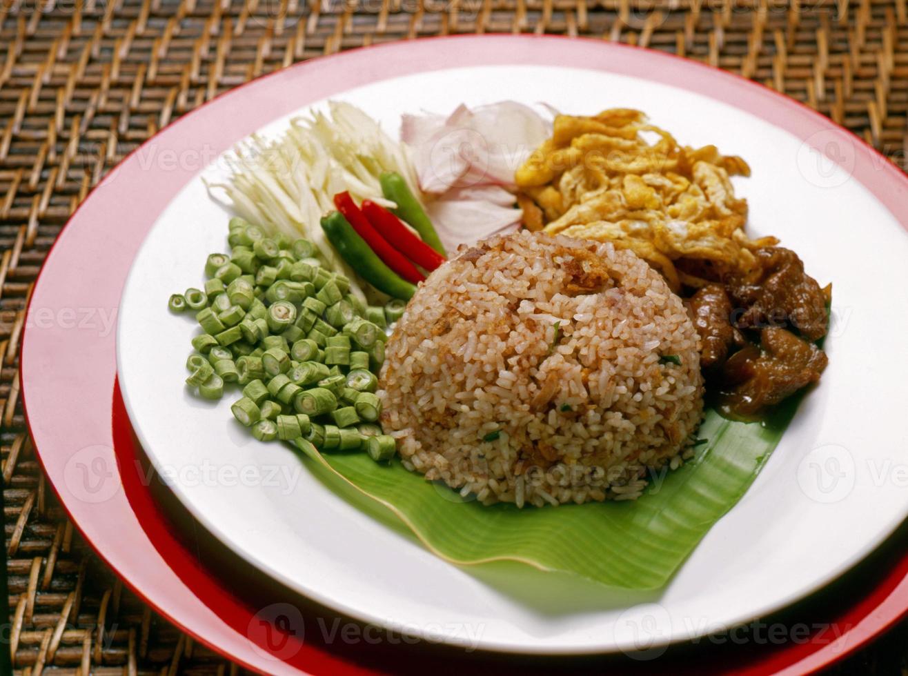 Thais voedsel kao kijk kapi foto