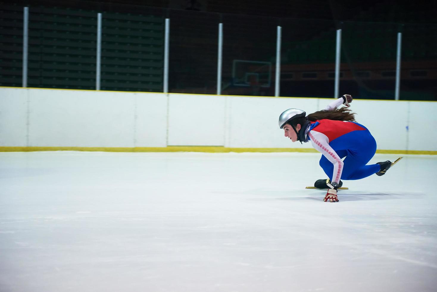 snelheid het schaatsen visie foto