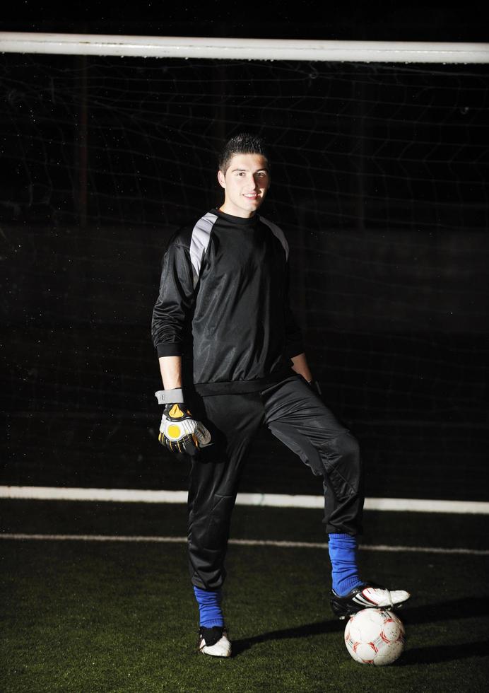 voetbal doel keeper foto