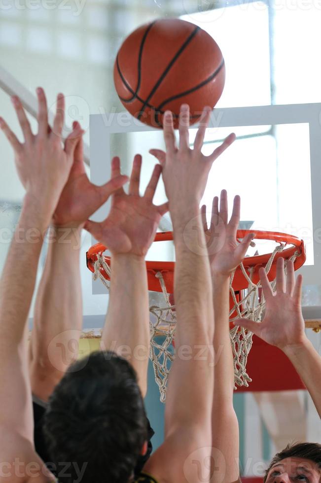 spelen basketbal visie foto