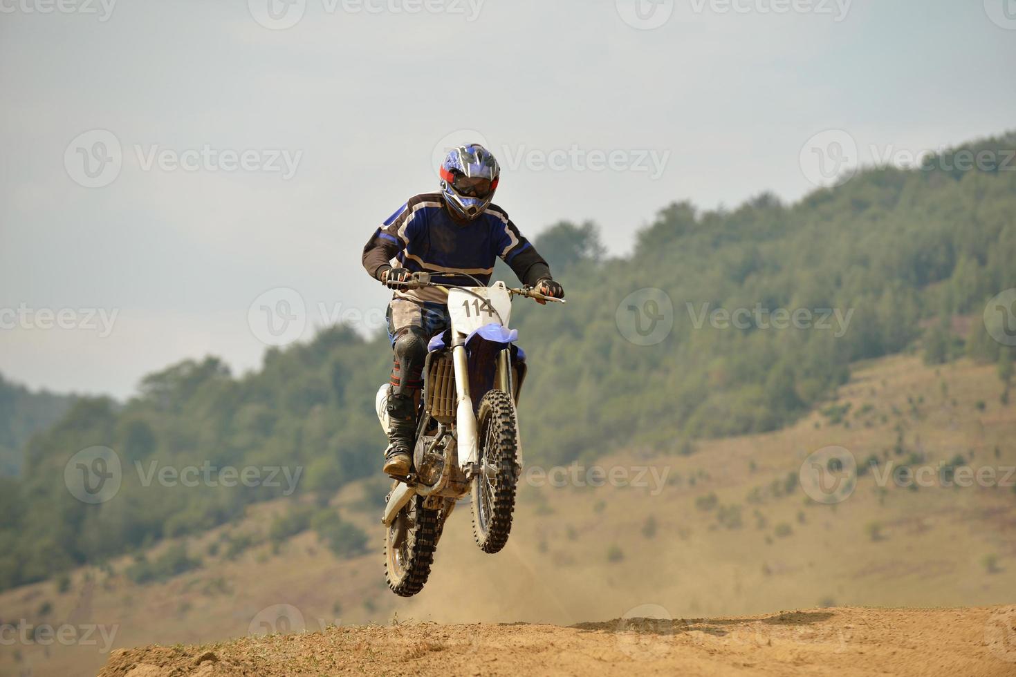 motorcross fiets ras foto