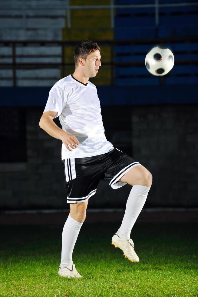 Amerikaans voetbal speler in actie foto