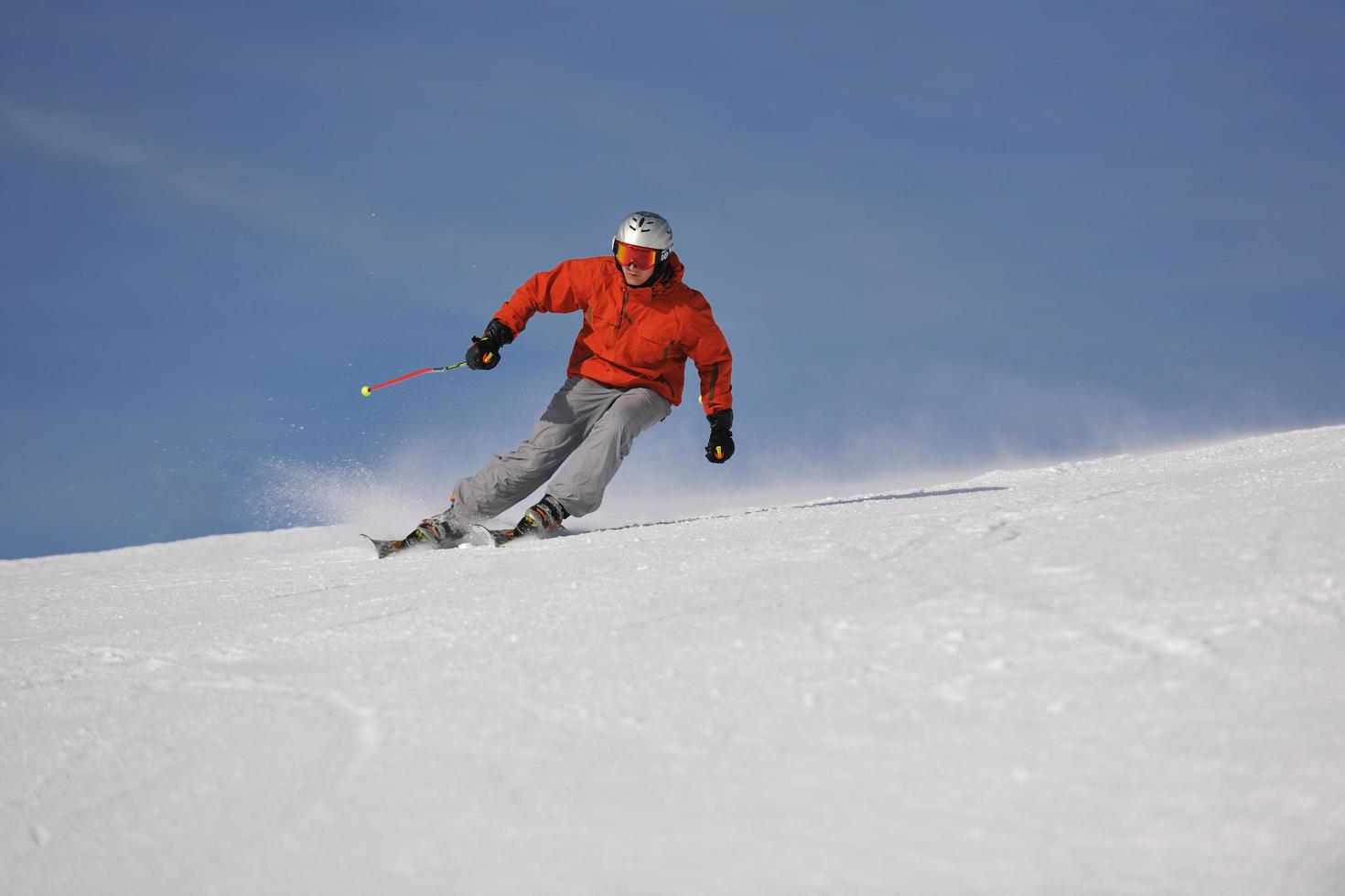 skiën op nu in het winterseizoen foto