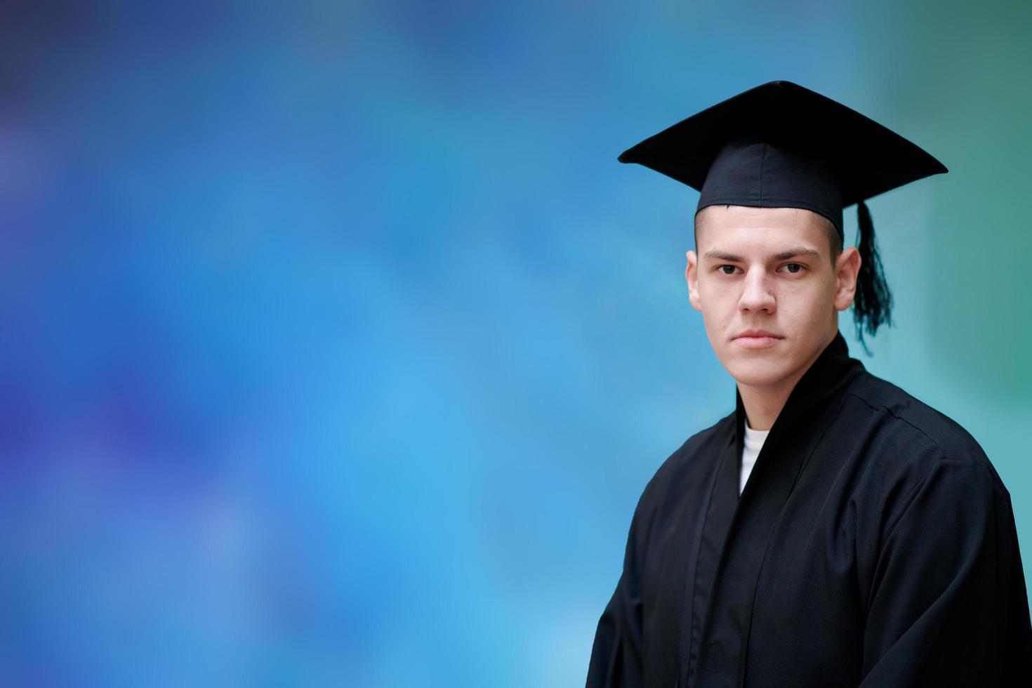 portret van diploma uitreiking dag foto