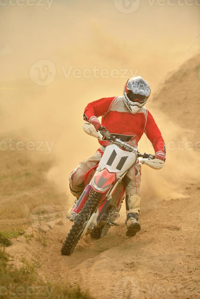 rijden een motorcross fiets foto