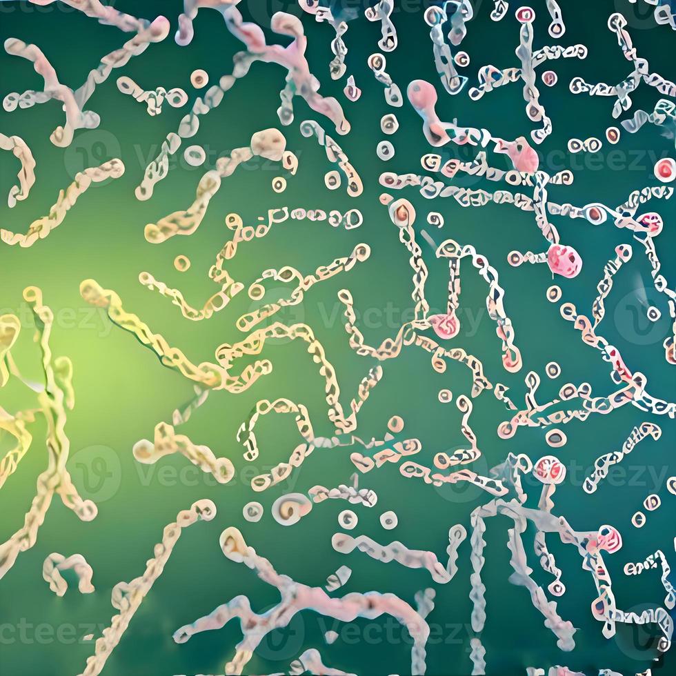 virus, bacteriën, schimmels medisch 3d achtergrond. ommicron, rhinovirus, hpv infectie, hiv, adenovirus, influenza ziekte virus cellen, antilichaam, bacteriofaag foto