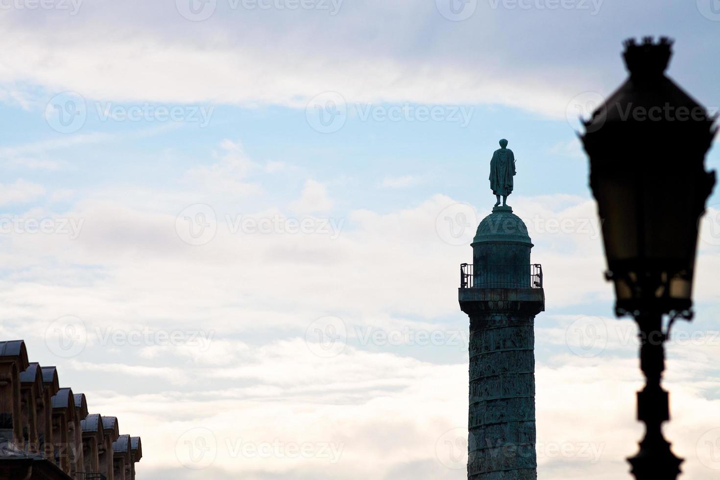 vendome kolom in Parijs foto