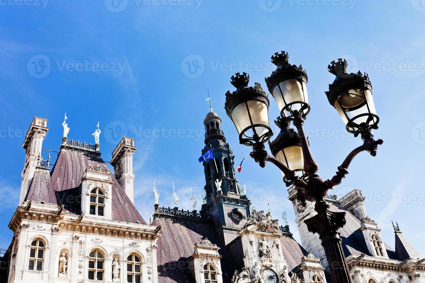 hotel de ville stad hal in Parijs foto