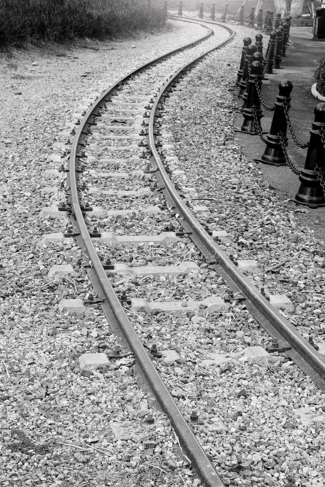 oud spoorweg bijhouden foto