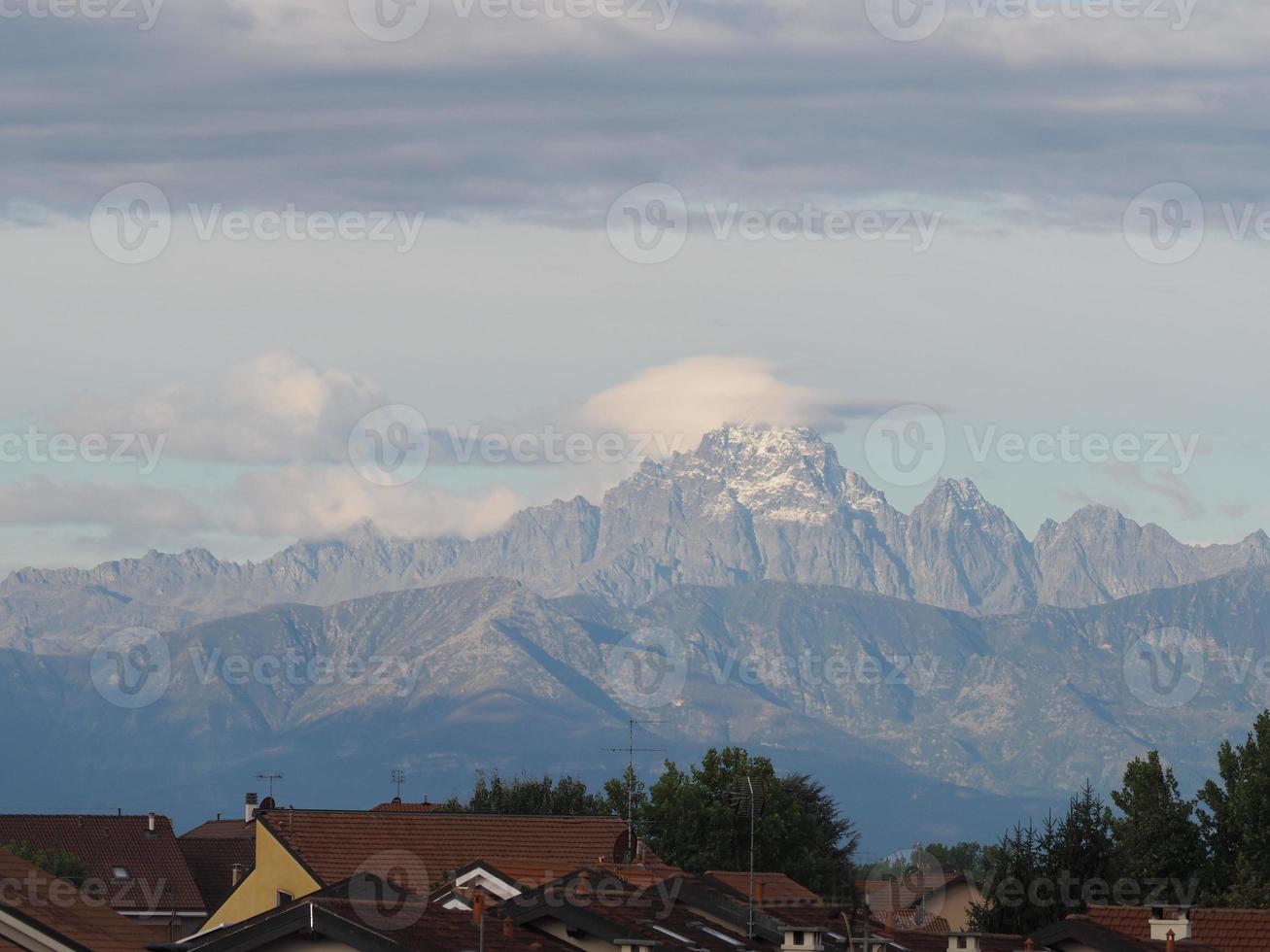 monte visioen of monviso foto