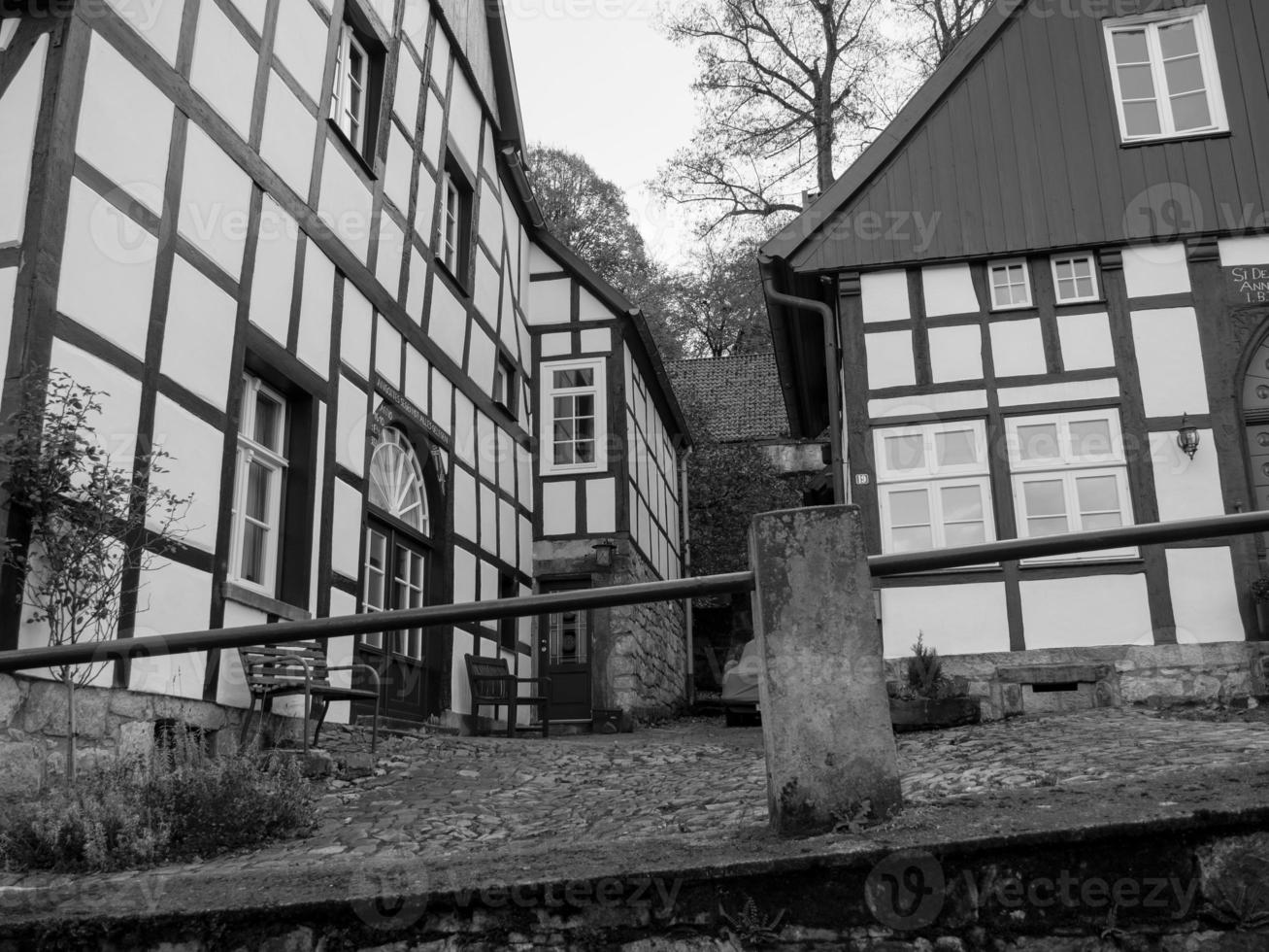 de oud stad van tecklenburg in Duitsland foto