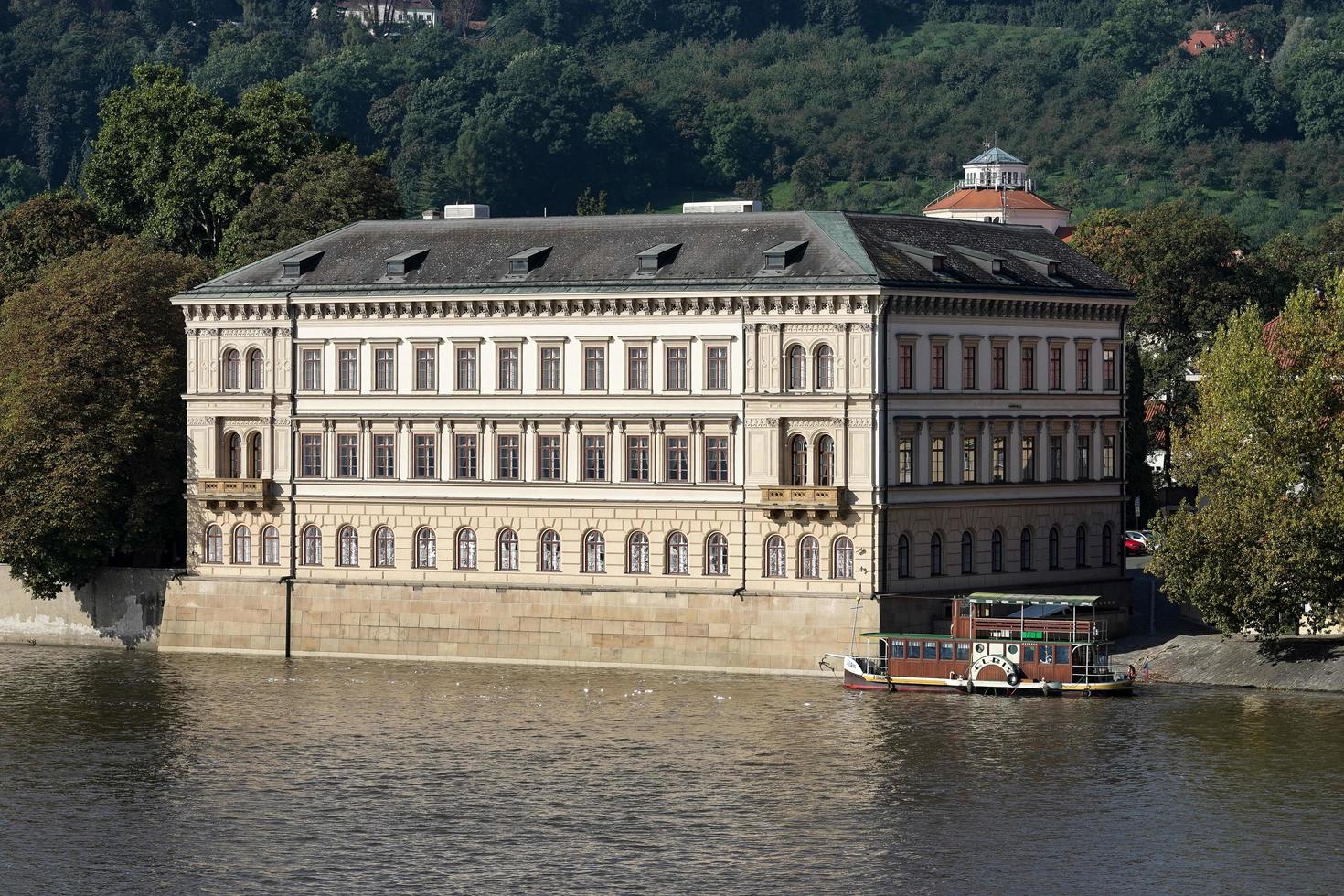 Praag, Tsjechisch republiek, 2014. visie van Charles brug naar de Liechtenstein paleis in Praag foto