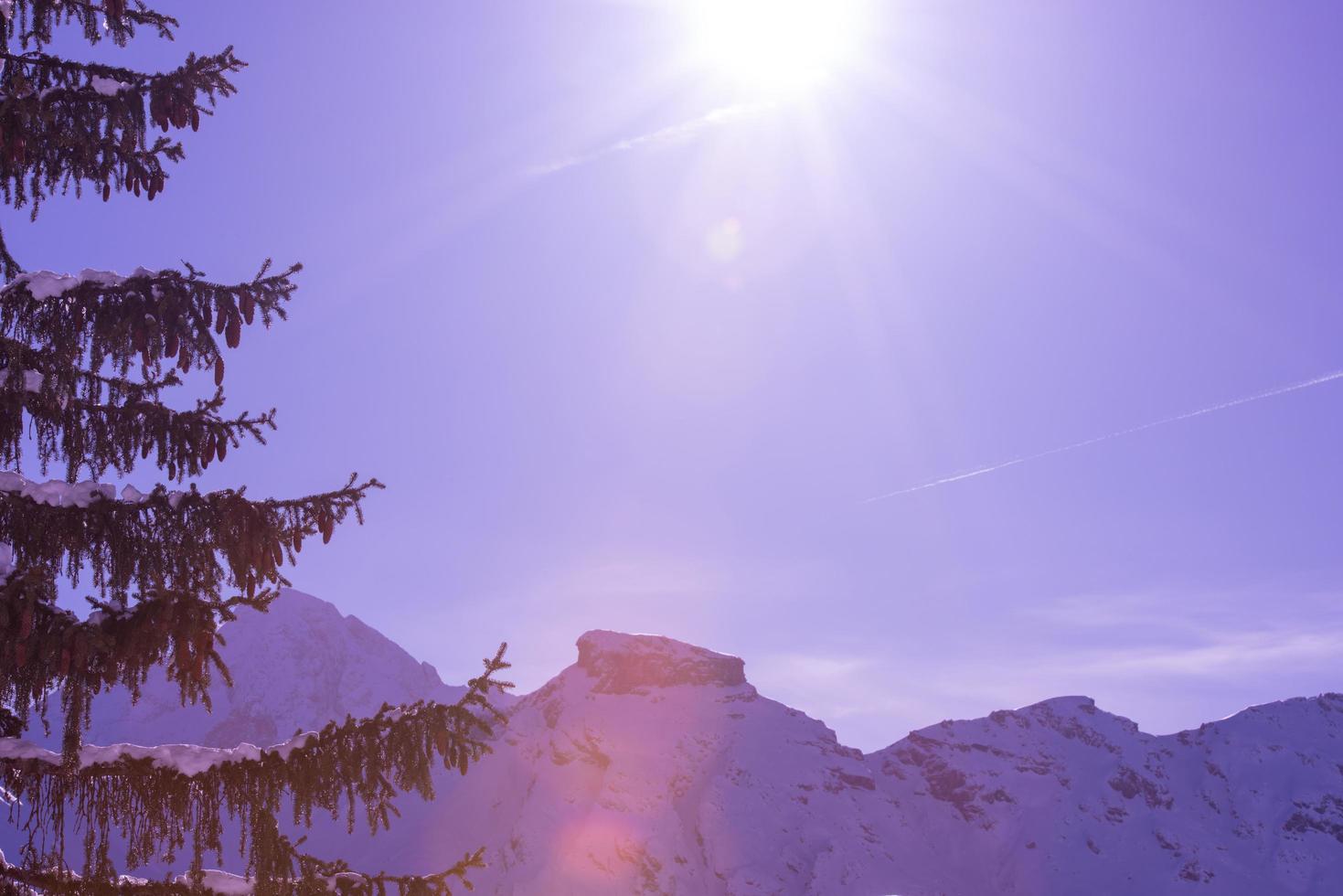 winter zonsopkomst visie foto