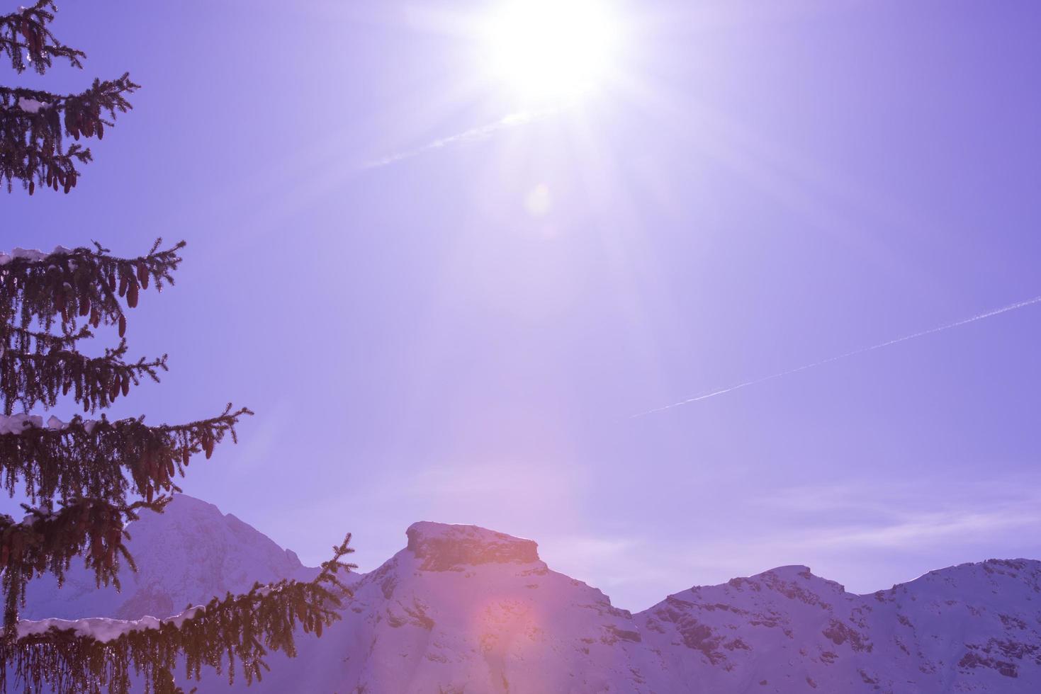 winter zonsopkomst visie foto