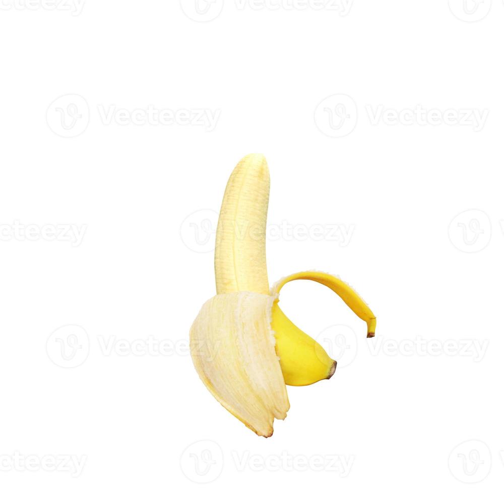 geïsoleerd bananen Aan een wit achtergrond foto