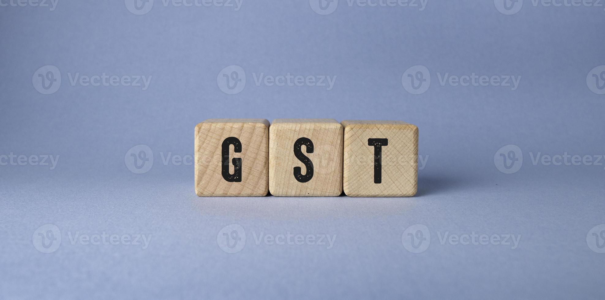 woorden met gst , bedrijf concept idee foto