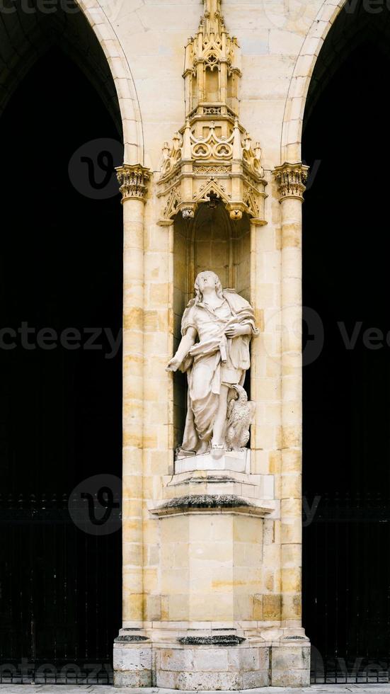 standbeeld Aan facade van orleans catheral foto