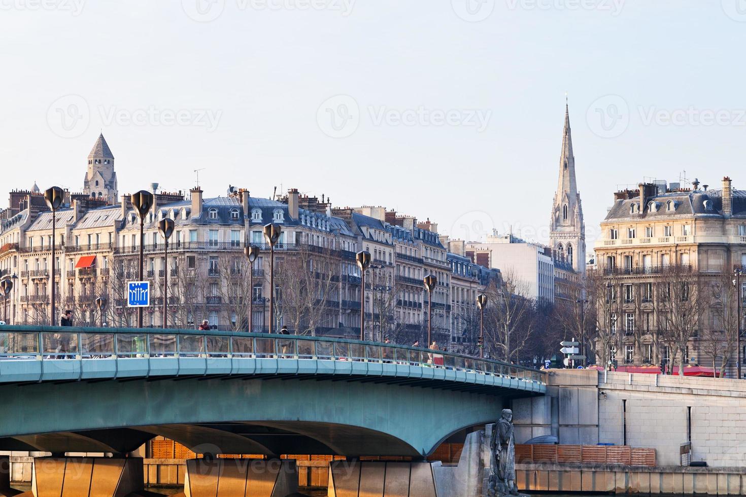 pont de l alma in Parijs foto