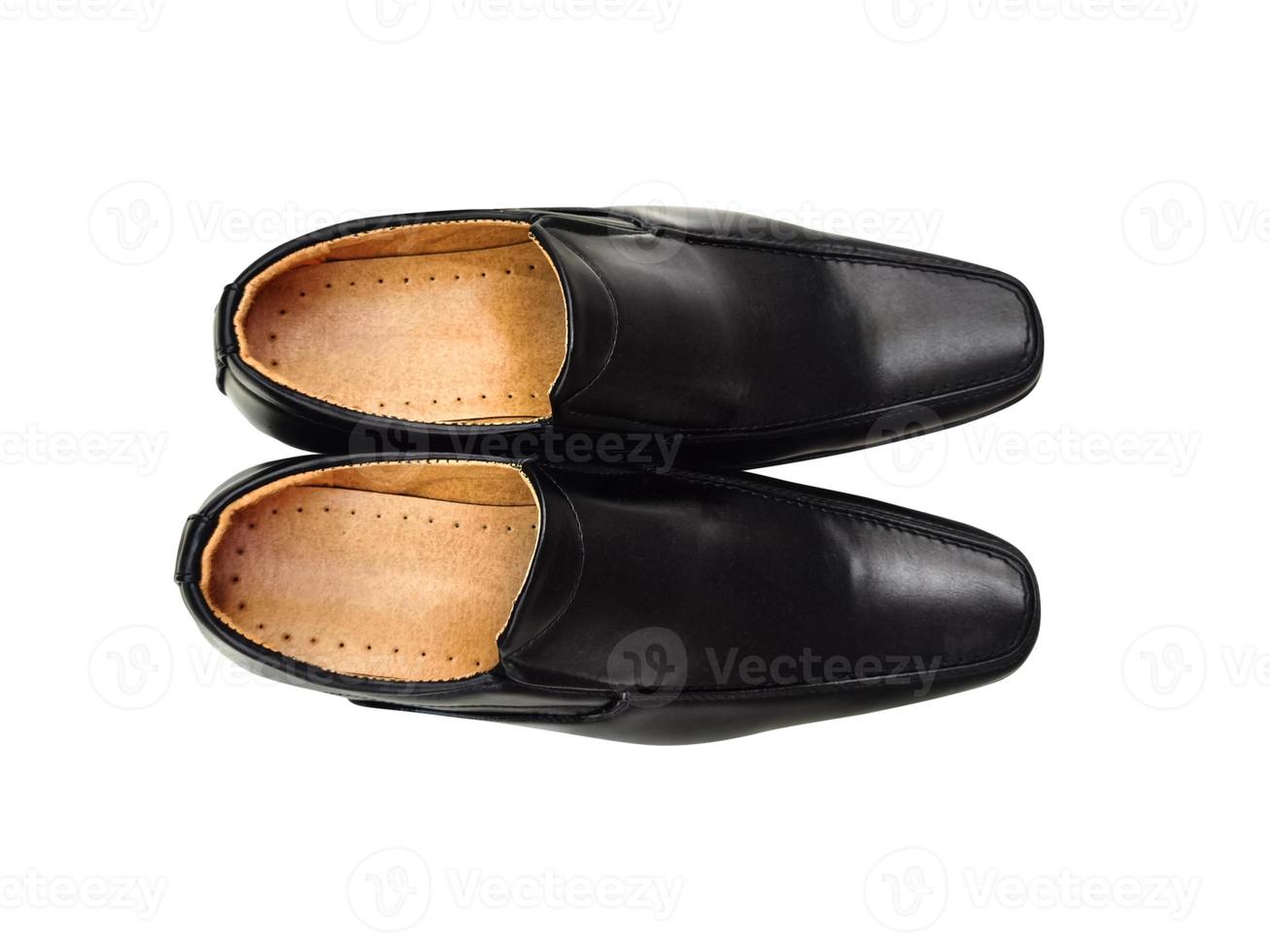 Mannen mode schoenen, zwart, klassiek ontwerp geïsoleerd Aan een wit achtergrond foto
