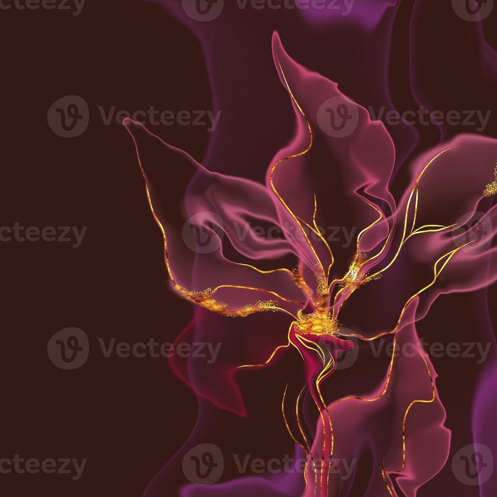 abstract bloemen illustratie. hand- getrokken foto