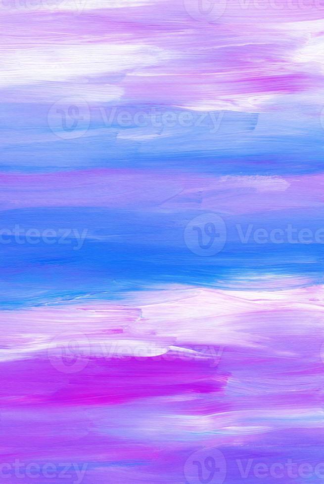 abstract veelkleurig achtergrond textuur. blauw, roze, Purper, wit schilderen. hedendaags kunst. borstel beroertes Aan papier. sjabloon voor kaart, uitnodiging. foto