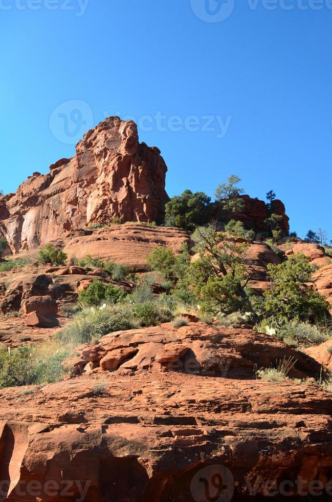 prachtig landschap van verbijsterend rood rots sedona Arizona foto