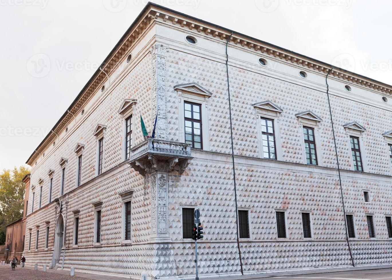 palazzo dei diamanten in ferrara, Italië foto