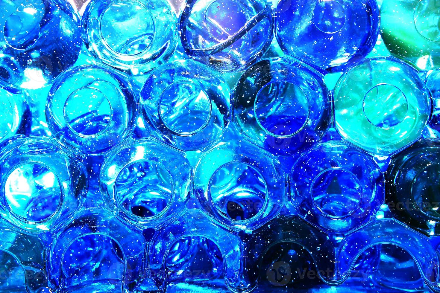 blauw bubbels, blauw bubbel achtergrond, blauw abstract achtergrond foto