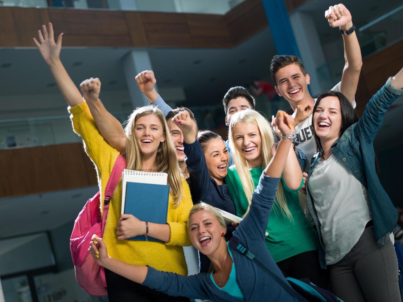 studenten groep studie foto