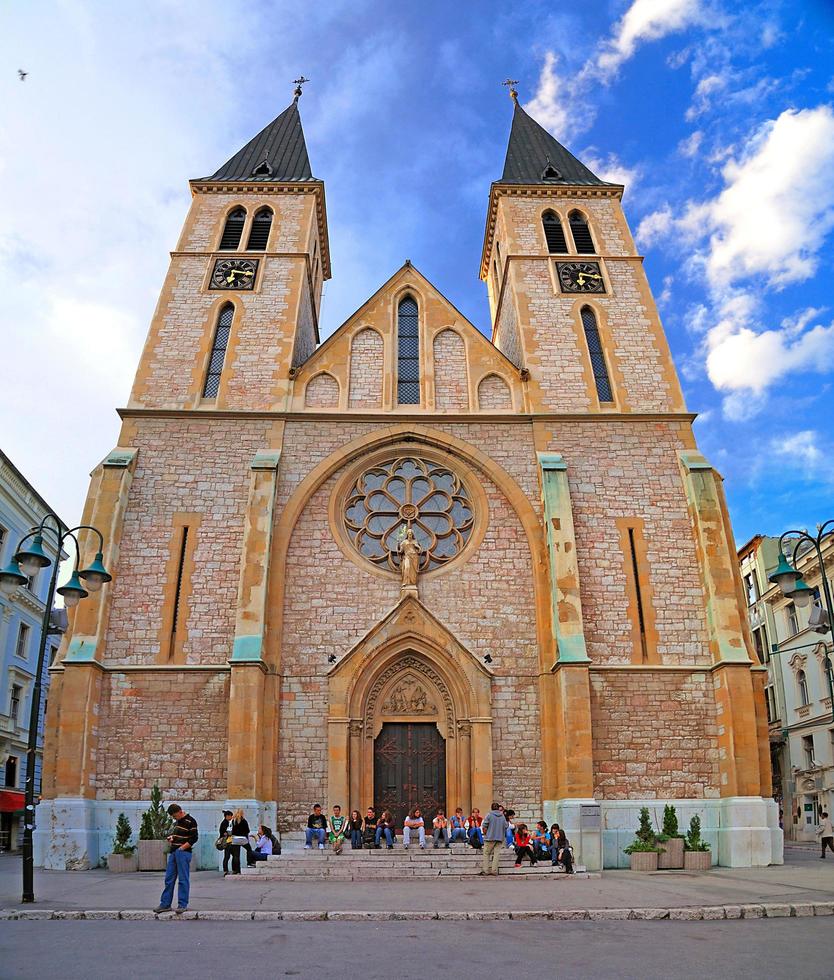sarajevo, Bosnië, 2022 - kerk buitenkant visie foto