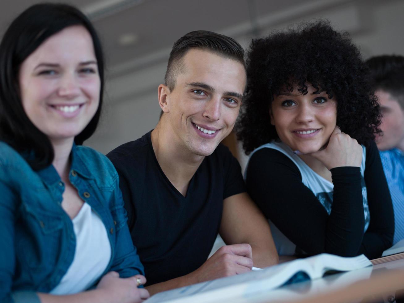 studenten groep studie foto