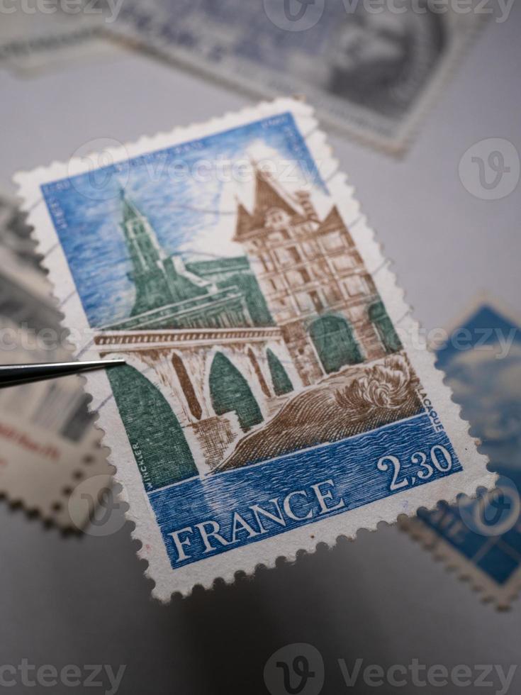 oud post- postzegels verzameling foto