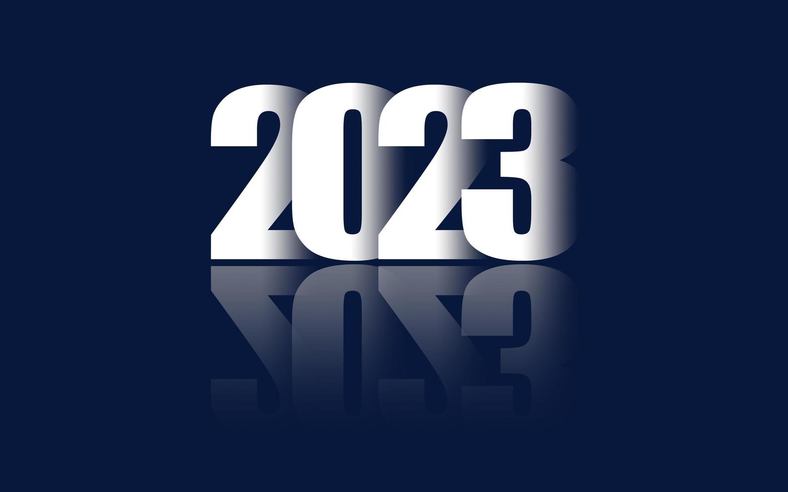 2023 creatief modern innovatie en technologie concept reeks van gelukkig nieuw jaar affiches. ontwerp Sjablonen voor viering en seizoen decoratie. blauw helling achtergronden voor branding, spandoeken, covers foto