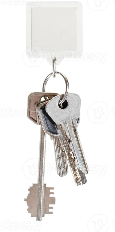 sleutels Aan sleutelhanger en plein sleutelhanger foto