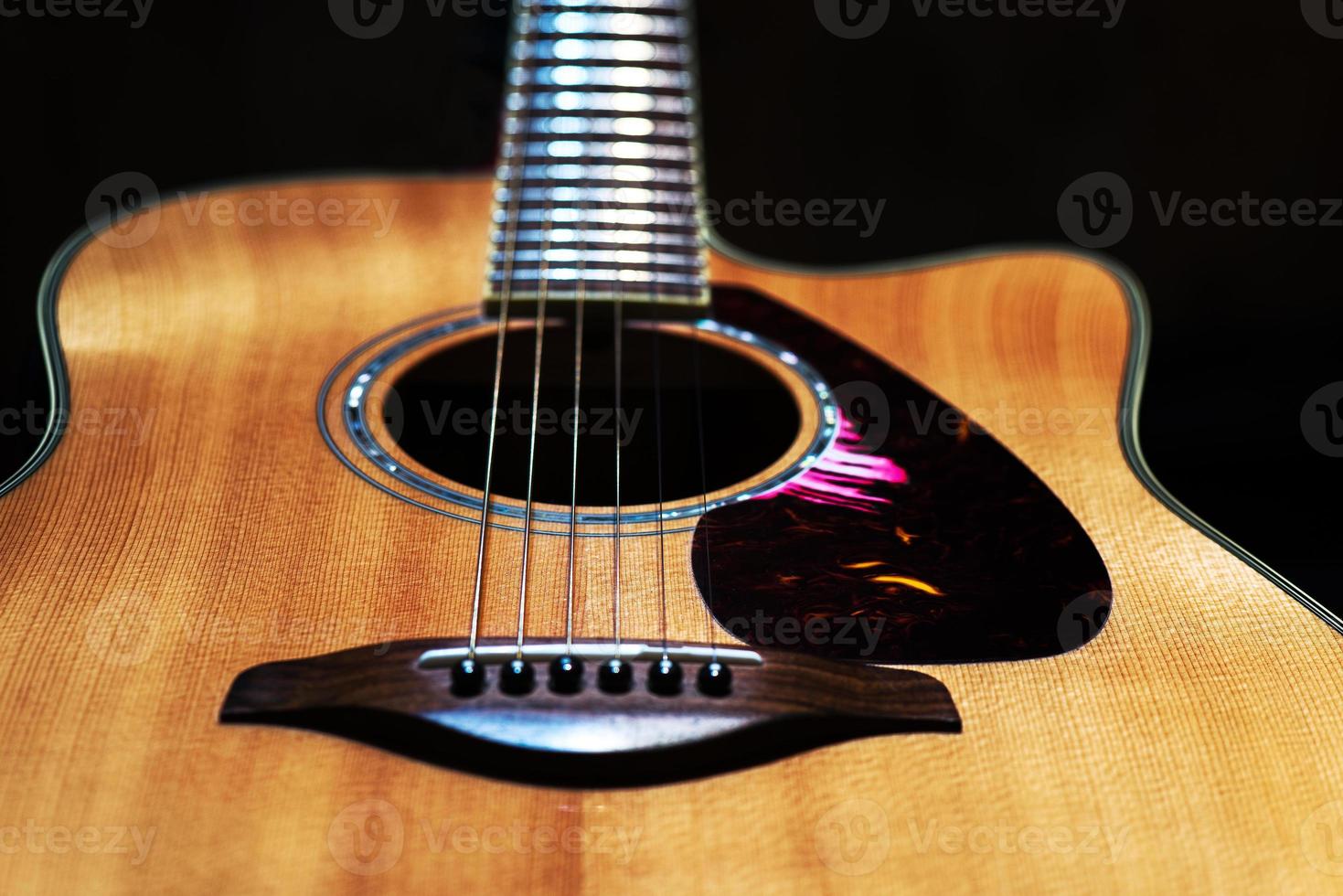 landelijke stijl akoestisch gitaar foto