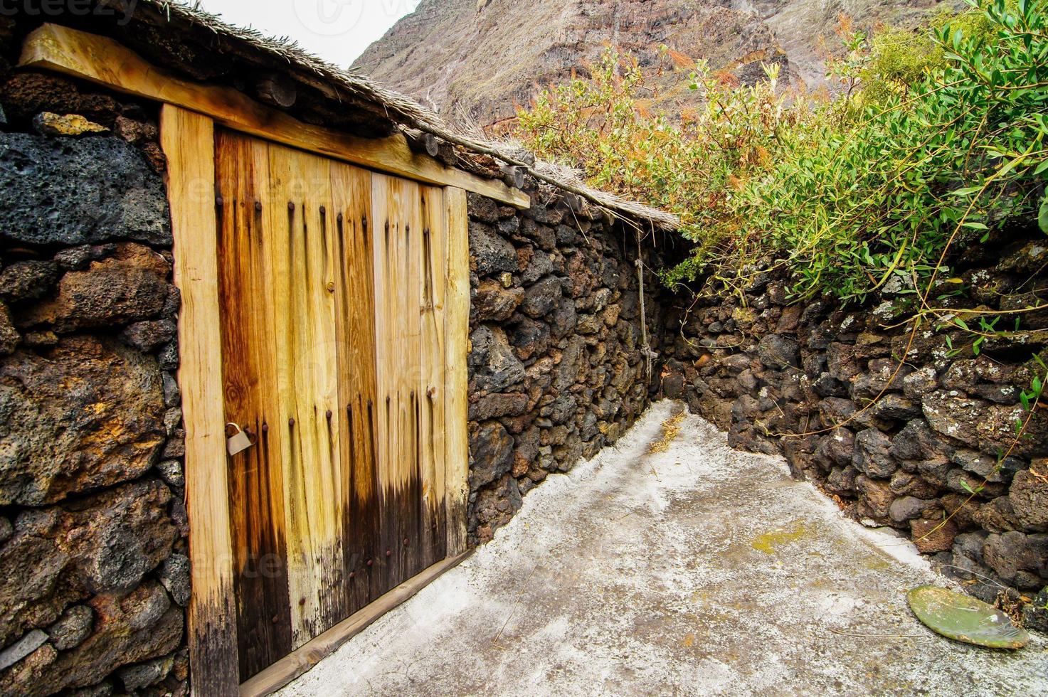 verlaten huizen op het eiland el hierro foto