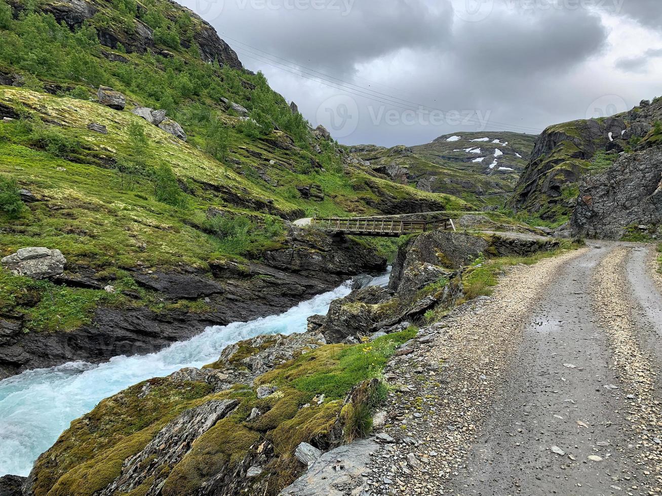 rallarvegen fietsen weg in Noorwegen door zomer 23 foto