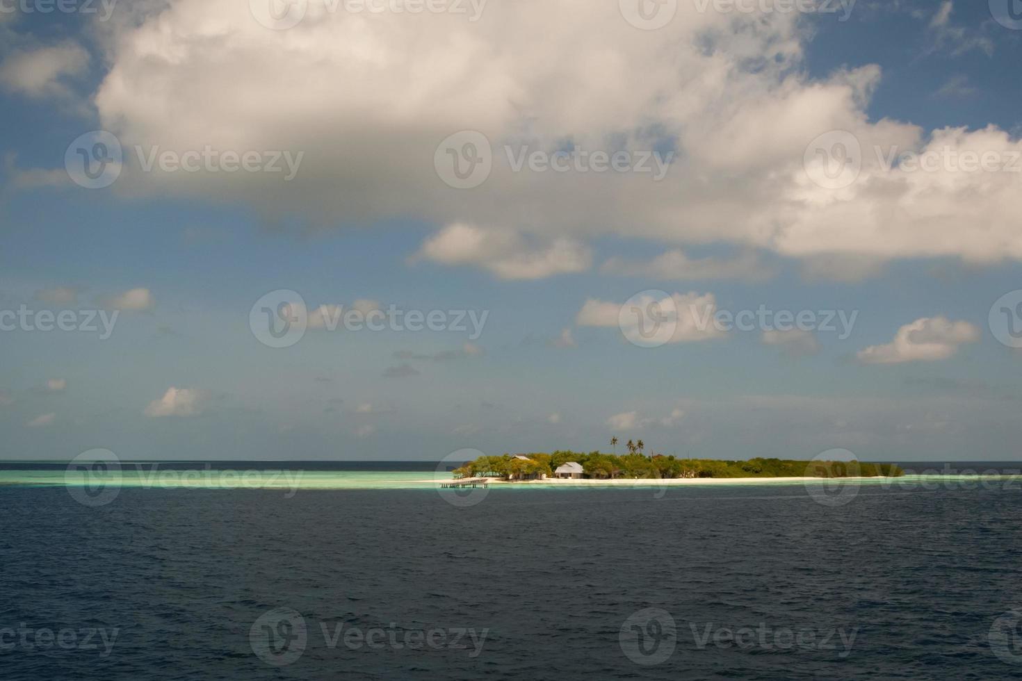 Maldiven eiland turkoois tropisch paradijs foto