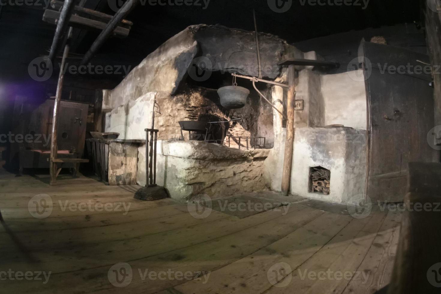 oud Oostenrijk cabine hout huis interieur foto