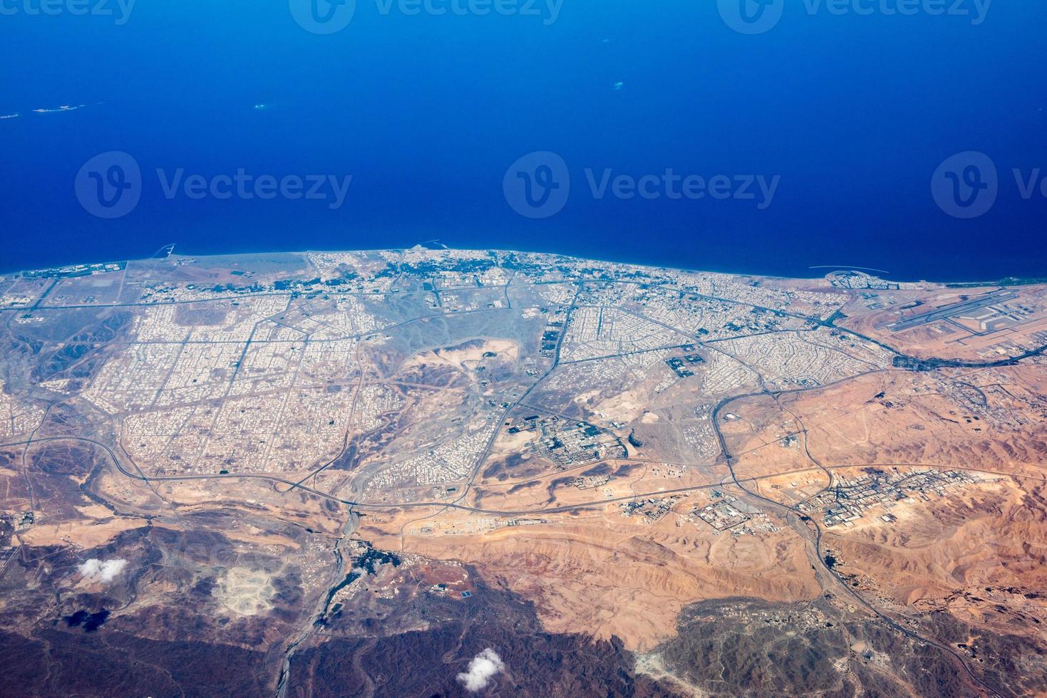 muscat Arabisch stad- antenne visie landschap foto